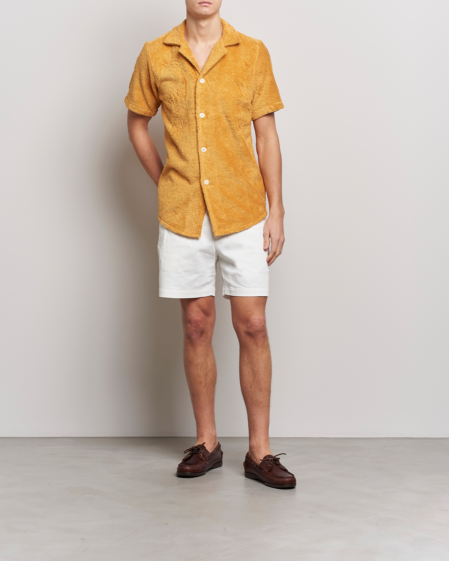 Uomini | Camicie | OAS | Cuba Ruggy Shirt Mustard