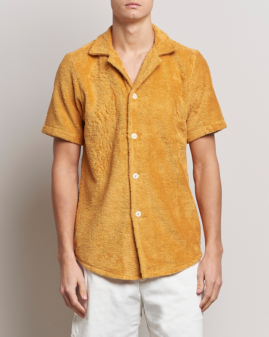 Uomini | Camicie | OAS | Cuba Ruggy Shirt Mustard
