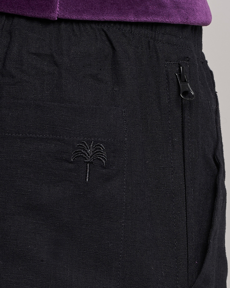 Uomini | Pantaloncini | OAS | Cargo Linen Shorts Black