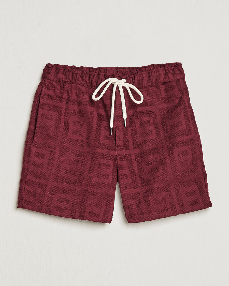 Uomini | Pantaloncini | OAS | Terry Shorts Burgundy