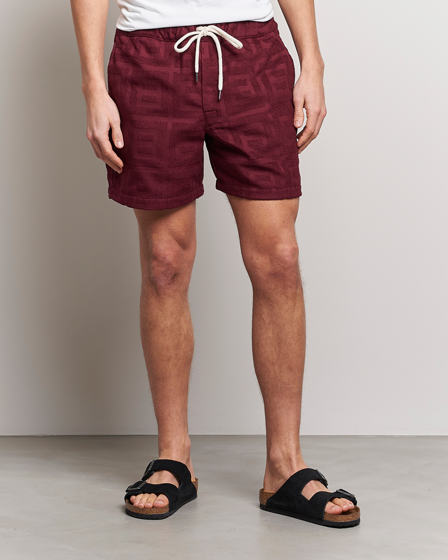 Uomini | Pantaloncini | OAS | Terry Shorts Burgundy