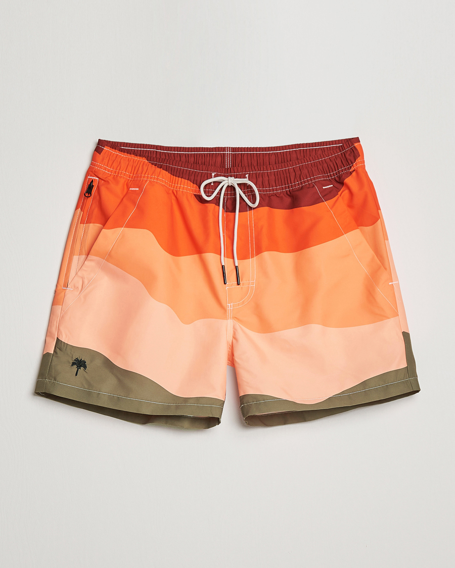 Uomini | Costumi da bagno | OAS | Printed Swimshorts Fire Wave
