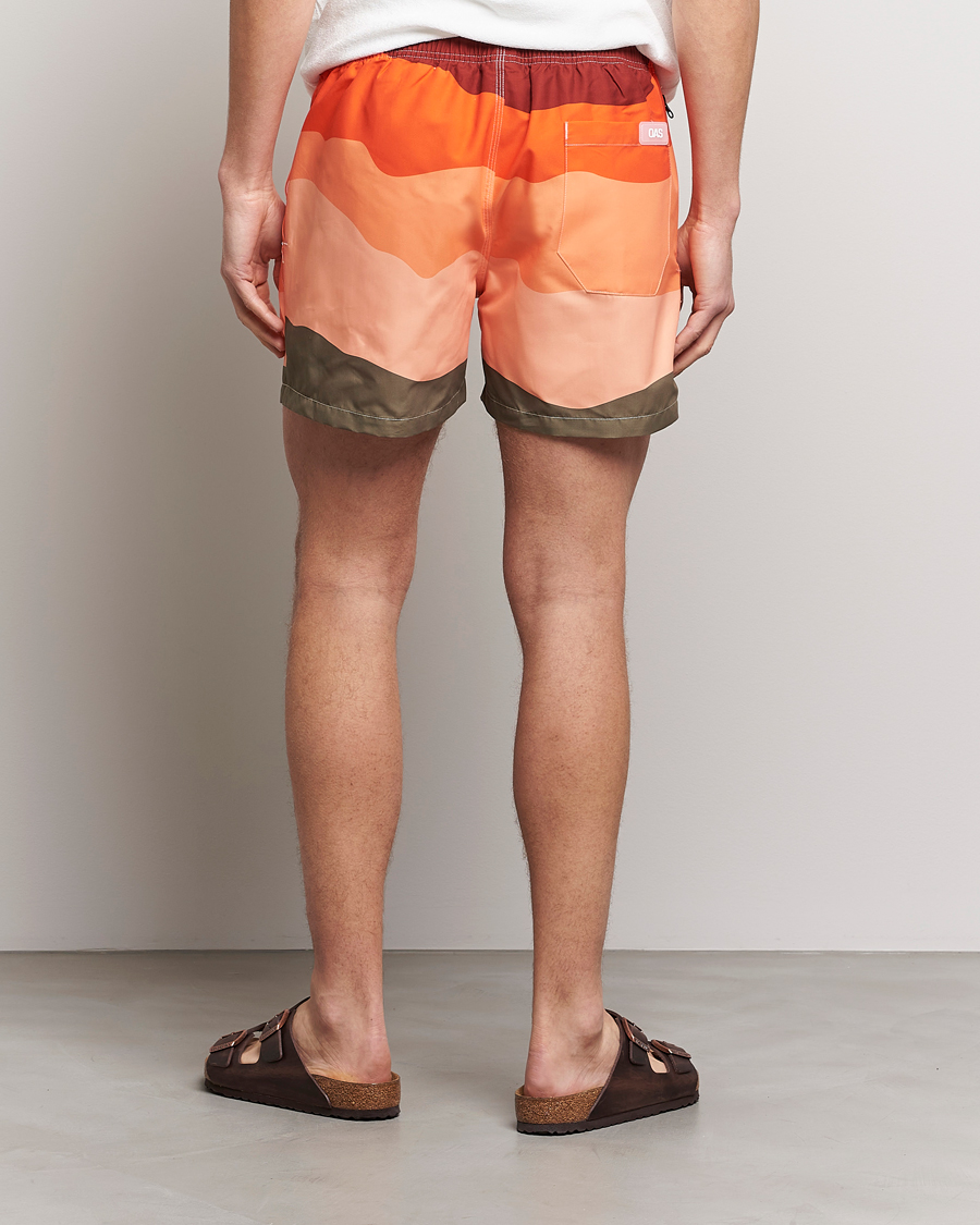 Uomini | Costumi da bagno | OAS | Printed Swimshorts Fire Wave