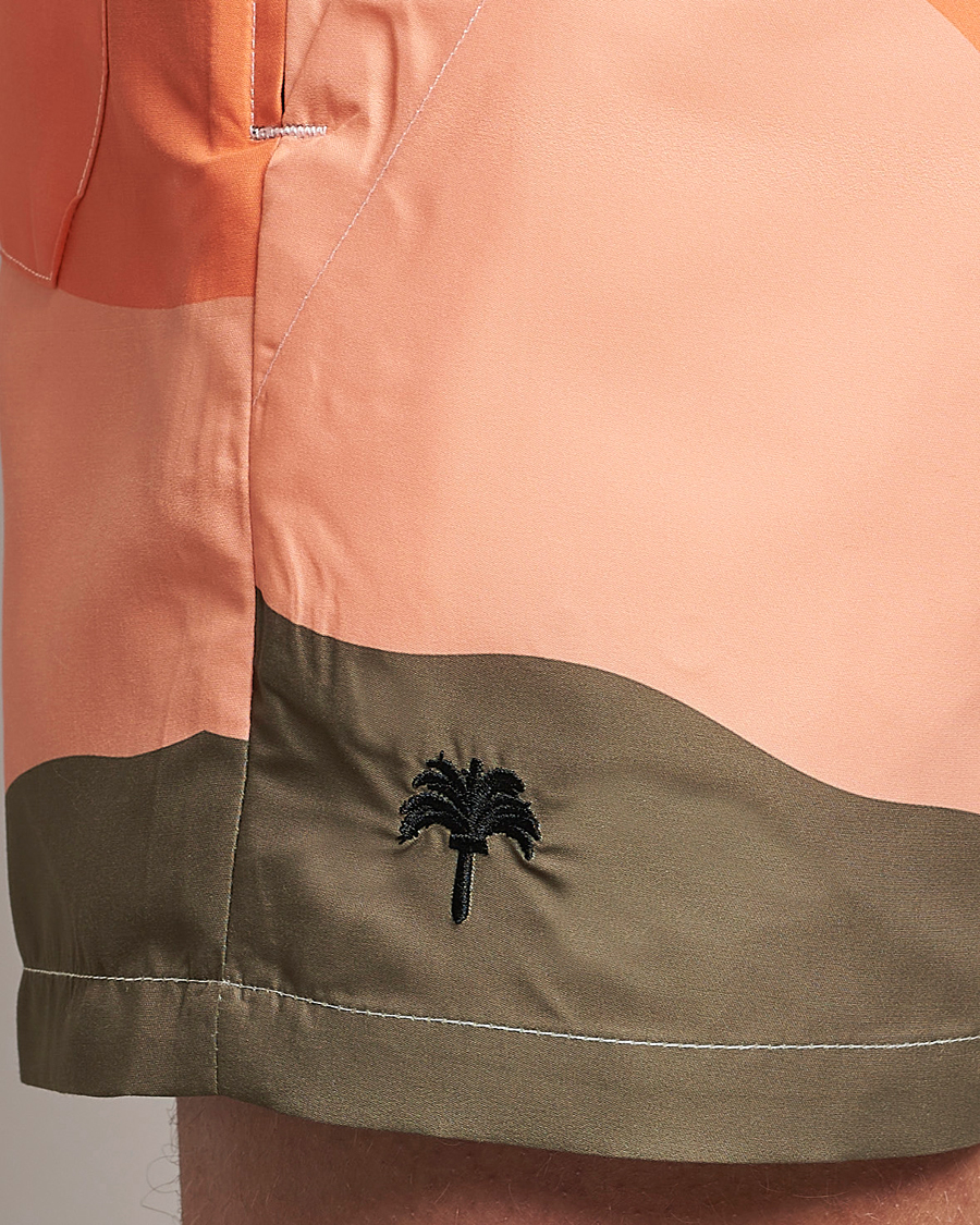 Uomini | Costumi da bagno | OAS | Printed Swimshorts Fire Wave