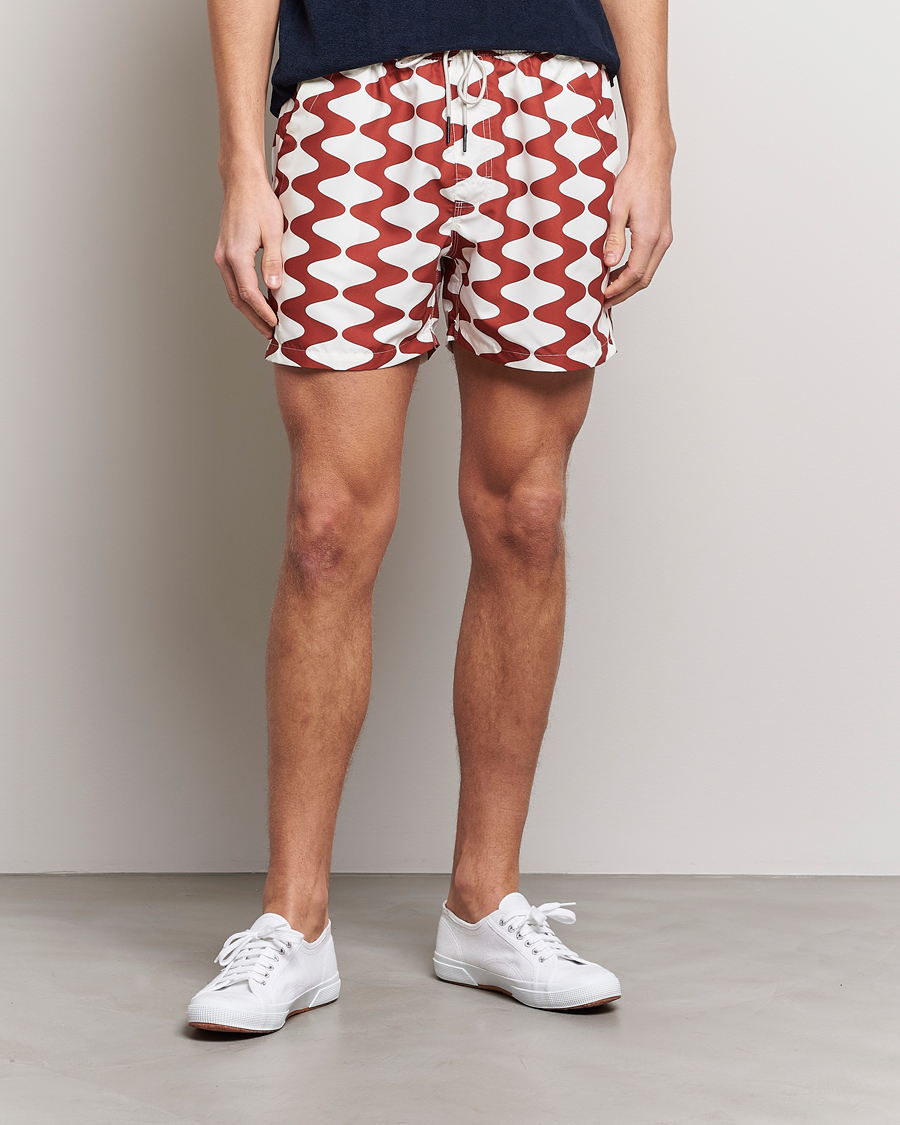 Uomini | Costumi da bagno | OAS | Printed Swimshorts Big Lauda