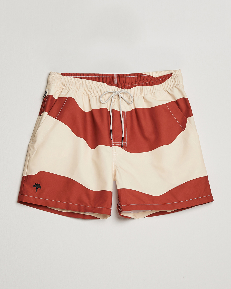 Uomini | Costumi da bagno | OAS | Printed Swimshorts Amber Dune