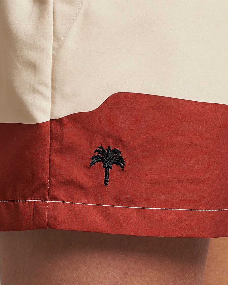 Uomini | Costumi da bagno | OAS | Printed Swimshorts Amber Dune