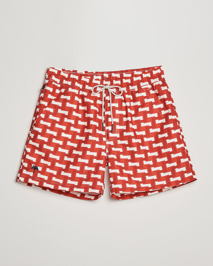 Uomini | Costumi da bagno | OAS | Printed Swimshorts Layer Zig