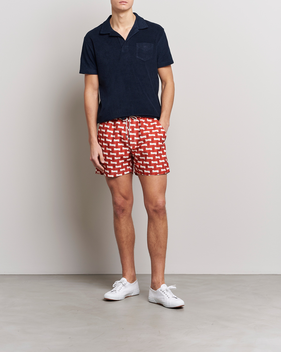 Uomini | Costumi da bagno | OAS | Printed Swimshorts Layer Zig