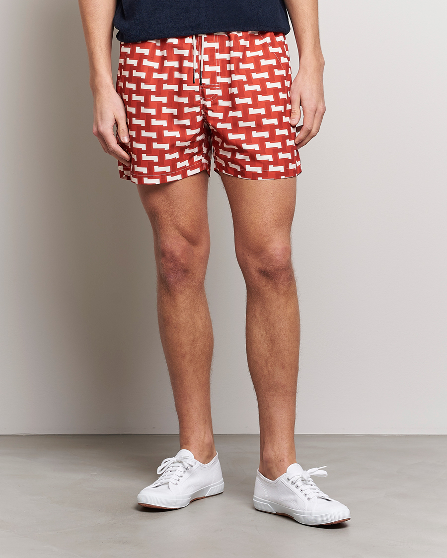 Uomini | Costumi da bagno | OAS | Printed Swimshorts Layer Zig