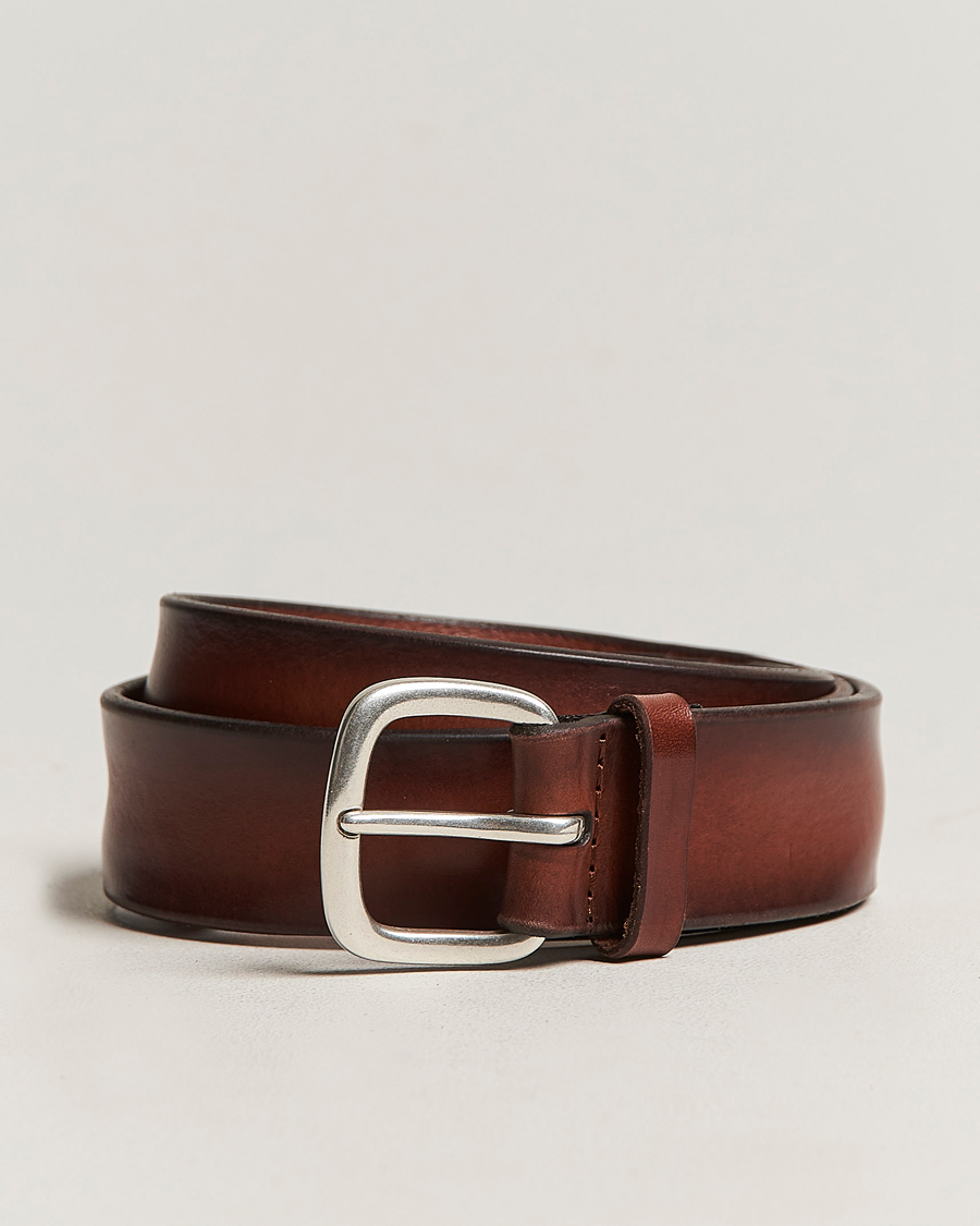 Uomini | Orciani Vachetta Soft Leather Belt 3,5 cm Brown | Orciani | Vachetta Soft Leather Belt 3,5 cm Brown