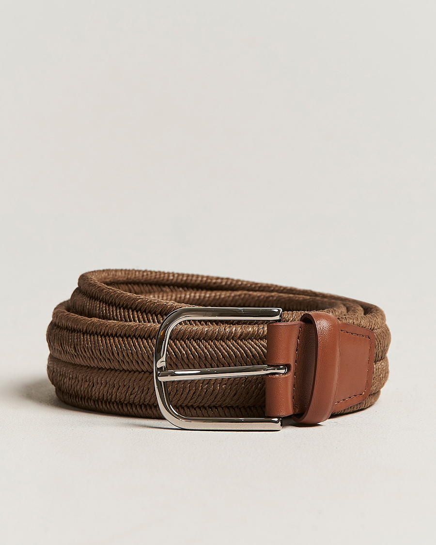 Uomini | Orciani Elasticated Belt 3,5 cm Cognac | Orciani | Elasticated Belt 3,5 cm Cognac