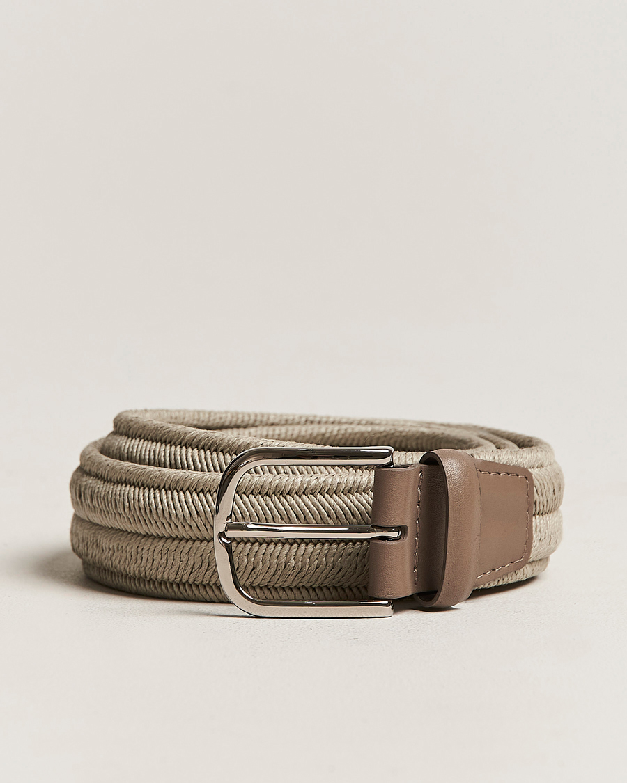 Uomini | Orciani Elasticated Belt 3,5 cm Grey | Orciani | Elasticated Belt 3,5 cm Grey