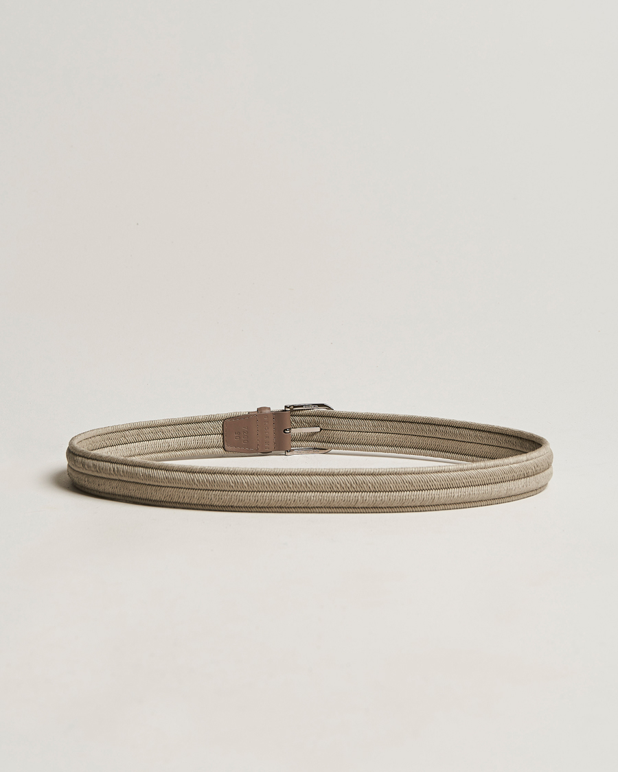 Uomini | Orciani Elasticated Belt 3,5 cm Grey | Orciani | Elasticated Belt 3,5 cm Grey