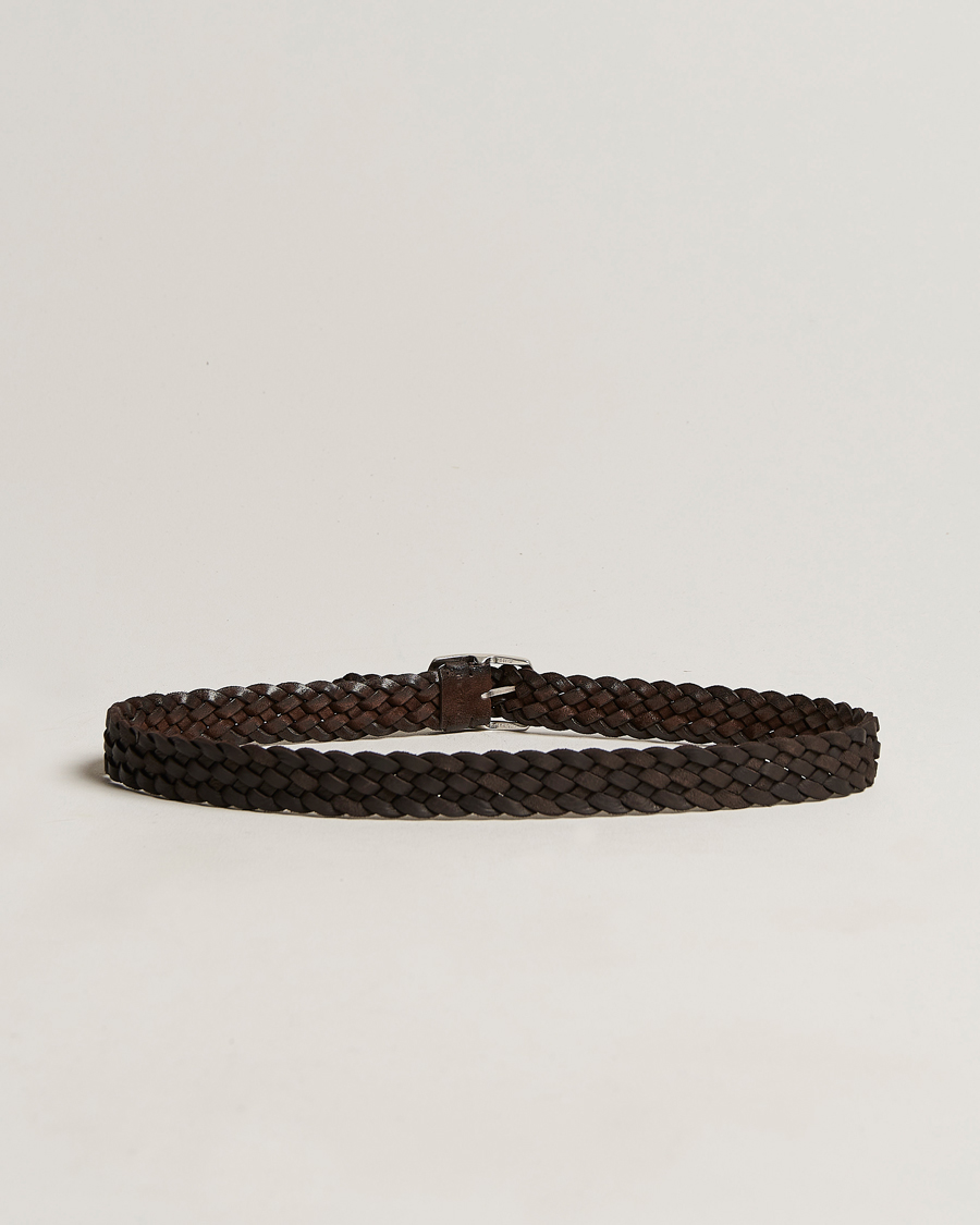 Uomini | Orciani Double Sided Suede Belt Dark Brown | Orciani | Double Sided Suede Belt Dark Brown