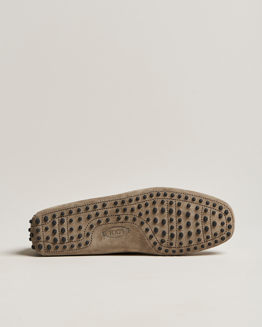 Uomini | Tod's Laccetto Gommino Carshoe Taupe Suede | Tod's | Laccetto Gommino Carshoe Taupe Suede