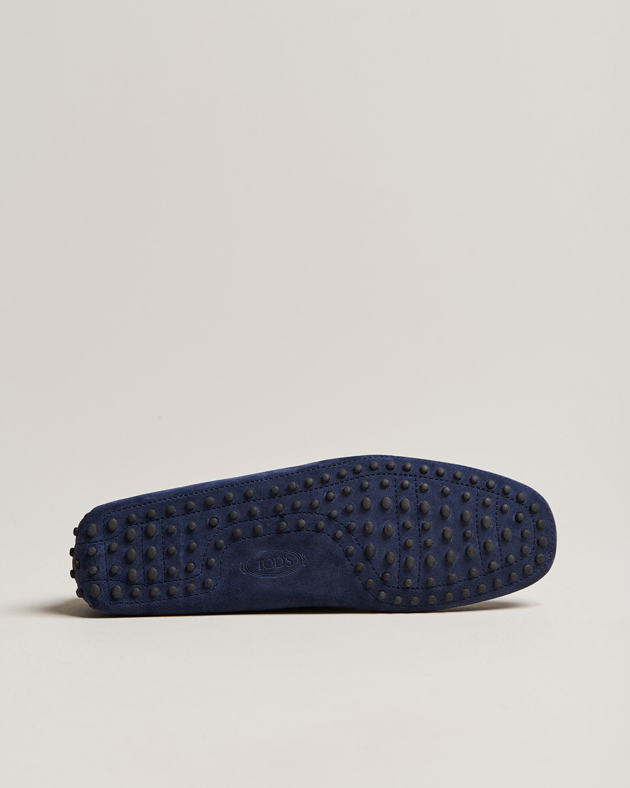 Uomini | Tod's Laccetto Gommino Carshoe Navy Suede | Tod's | Laccetto Gommino Carshoe Navy Suede
