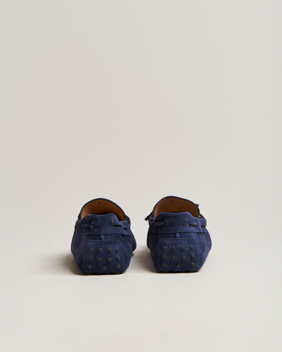 Uomini | Tod's Laccetto Gommino Carshoe Navy Suede | Tod's | Laccetto Gommino Carshoe Navy Suede