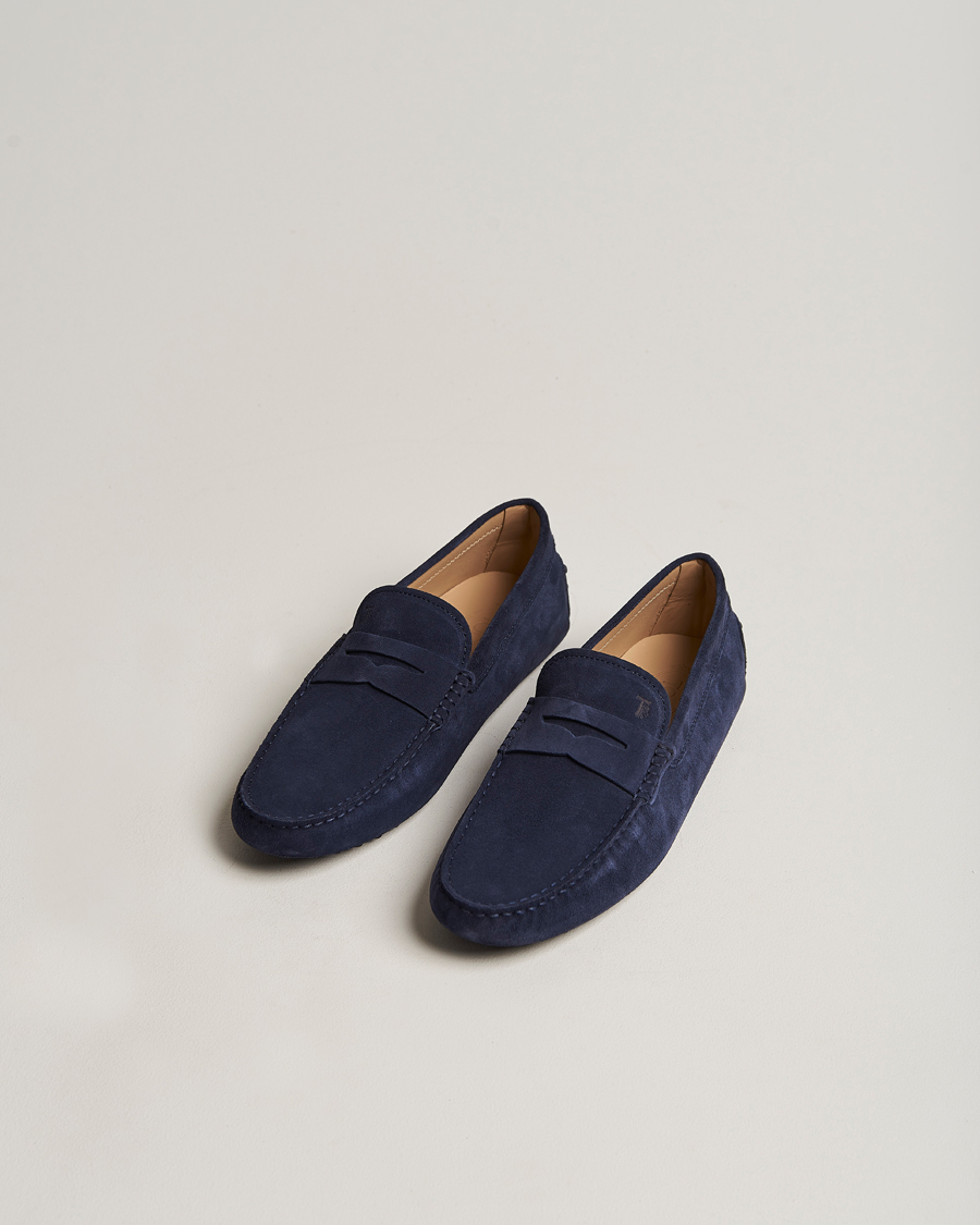 Uomini | Tod's City Gommino Navy Suede | Tod's | City Gommino Navy Suede