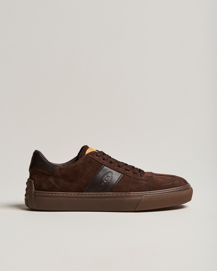 Uomini | Tod's Cassetta Sneakers Dark Brown Suede | Tod's | Cassetta Sneakers Dark Brown Suede