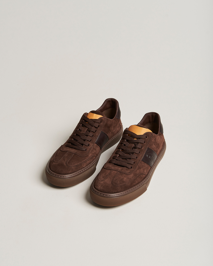 Uomini | Tod's Cassetta Sneakers Dark Brown Suede | Tod's | Cassetta Sneakers Dark Brown Suede