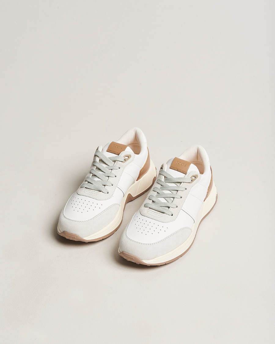 Uomini | Tod's Luxury Running Sneakers White Calf | Tod's | Luxury Running Sneakers White Calf