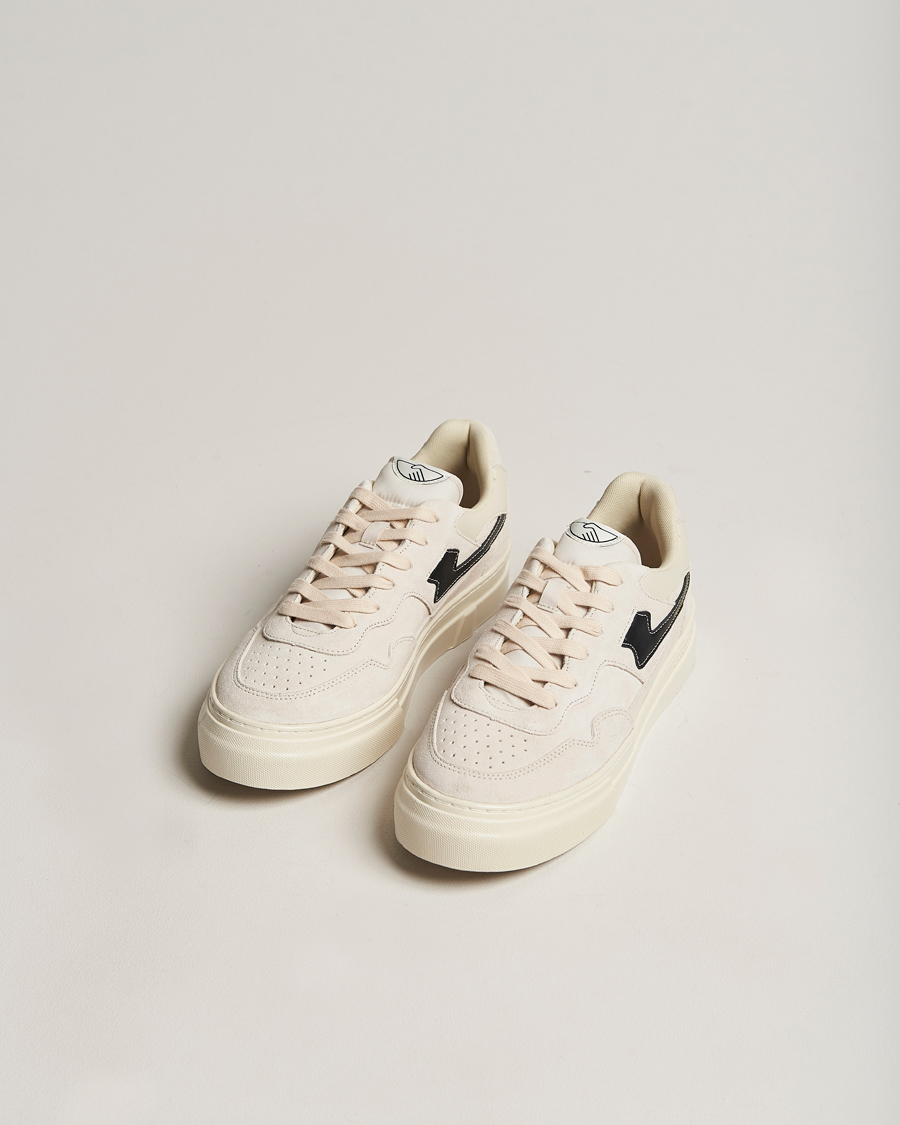 Uomini | Stepney Workers Club Pearl S-Strike Suede Sneaker Ecru/Black | Stepney Workers Club | Pearl S-Strike Suede Sneaker Ecru/Black