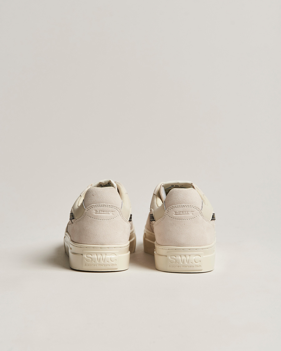 Uomini | Stepney Workers Club Pearl S-Strike Suede Sneaker Ecru/Black | Stepney Workers Club | Pearl S-Strike Suede Sneaker Ecru/Black