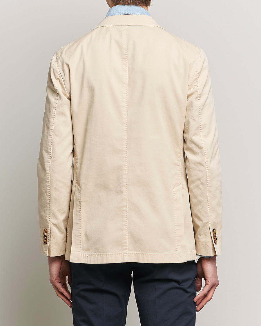 Uomini | Blazers | Boglioli | K Jacket Cotton Stretch Blazer Light Beige