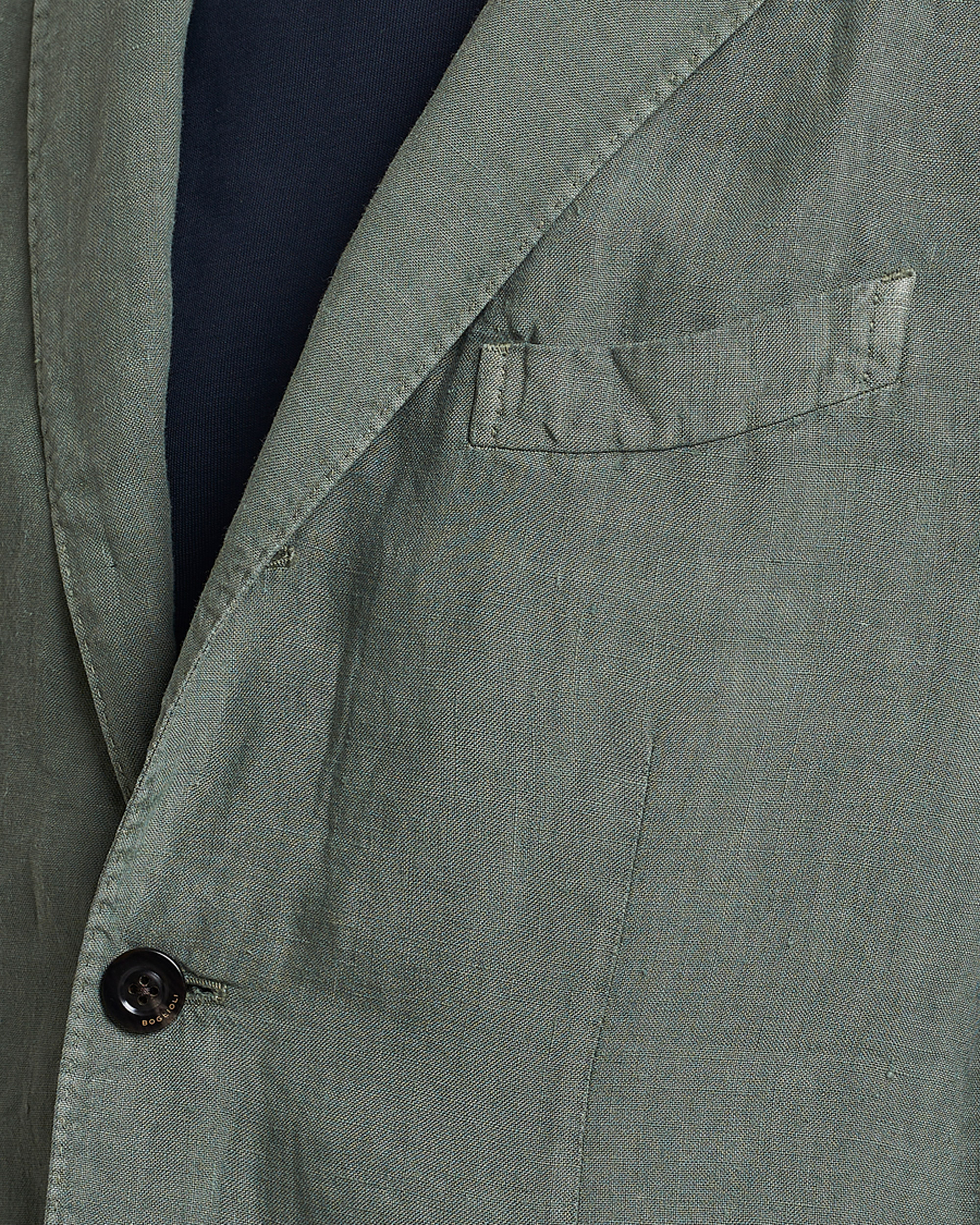 Uomini | Blazers | Boglioli | K Jacket Linen Blazer Sage Green