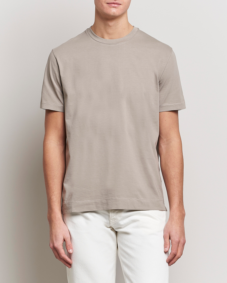 Uomini | T-shirt | Boglioli | Short Sleeve T-Shirt Washed Grey