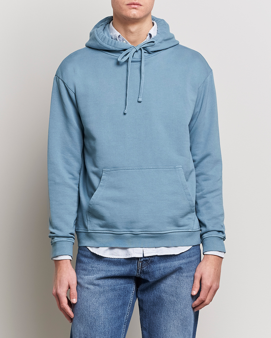 Uomini | Maglieria | Boglioli | Hooded Sweater Dusty Blue
