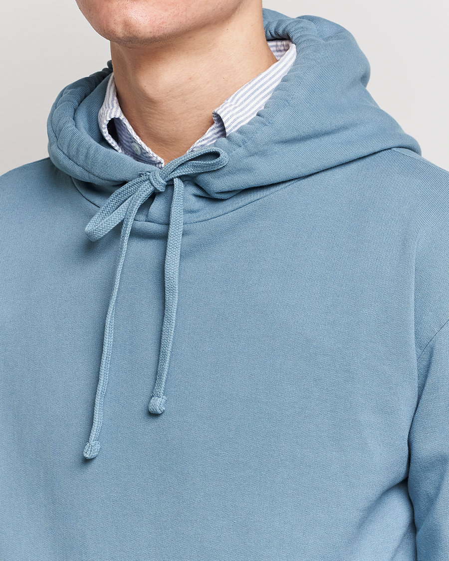 Uomini | Maglieria | Boglioli | Hooded Sweater Dusty Blue
