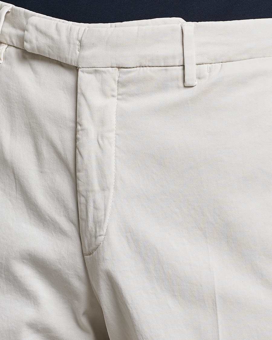 Uomini | Pantaloni | Boglioli | Cotton Stretch Chinos Off White