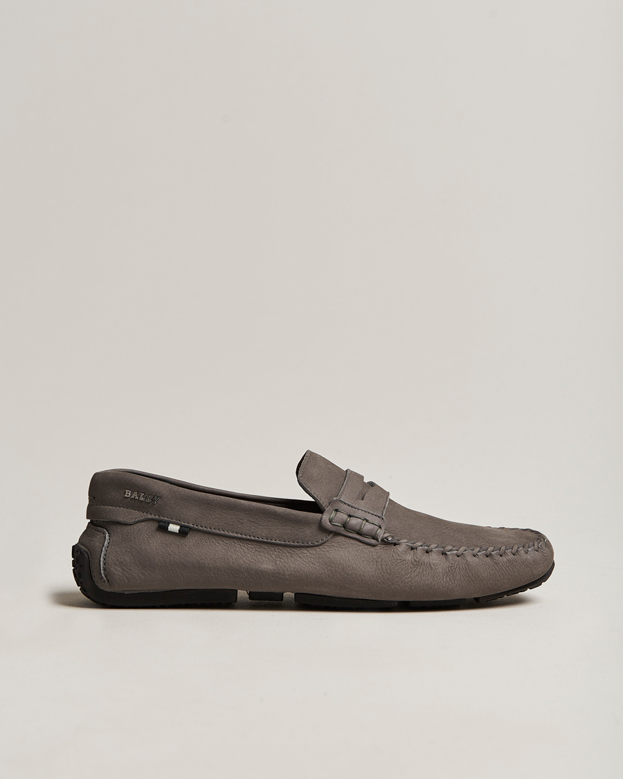 Uomini | Bally Peir Calf Leather Car Shoe Dark Mineral | Bally | Peir Calf Leather Car Shoe Dark Mineral