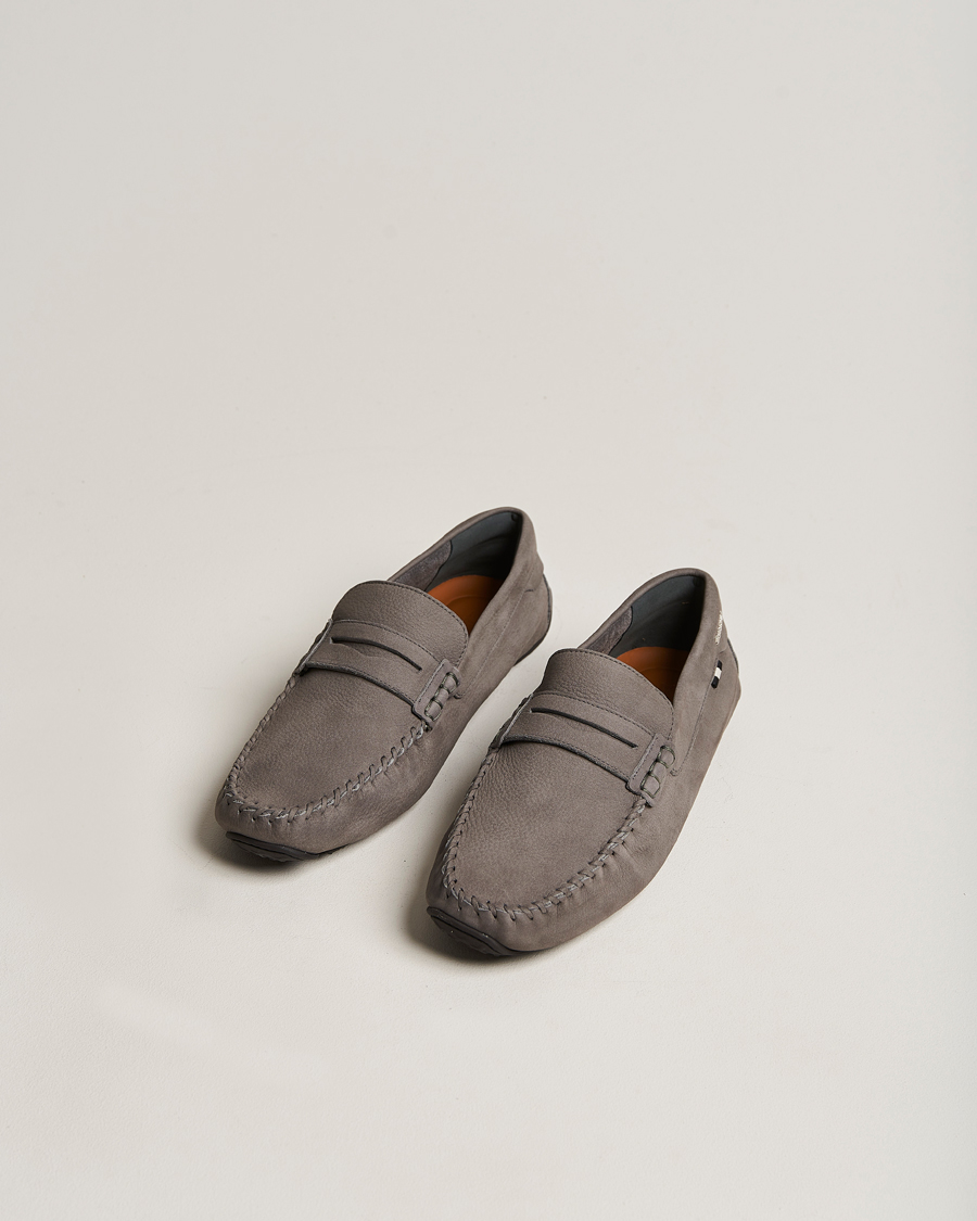 Uomini | Bally Peir Calf Leather Car Shoe Dark Mineral | Bally | Peir Calf Leather Car Shoe Dark Mineral