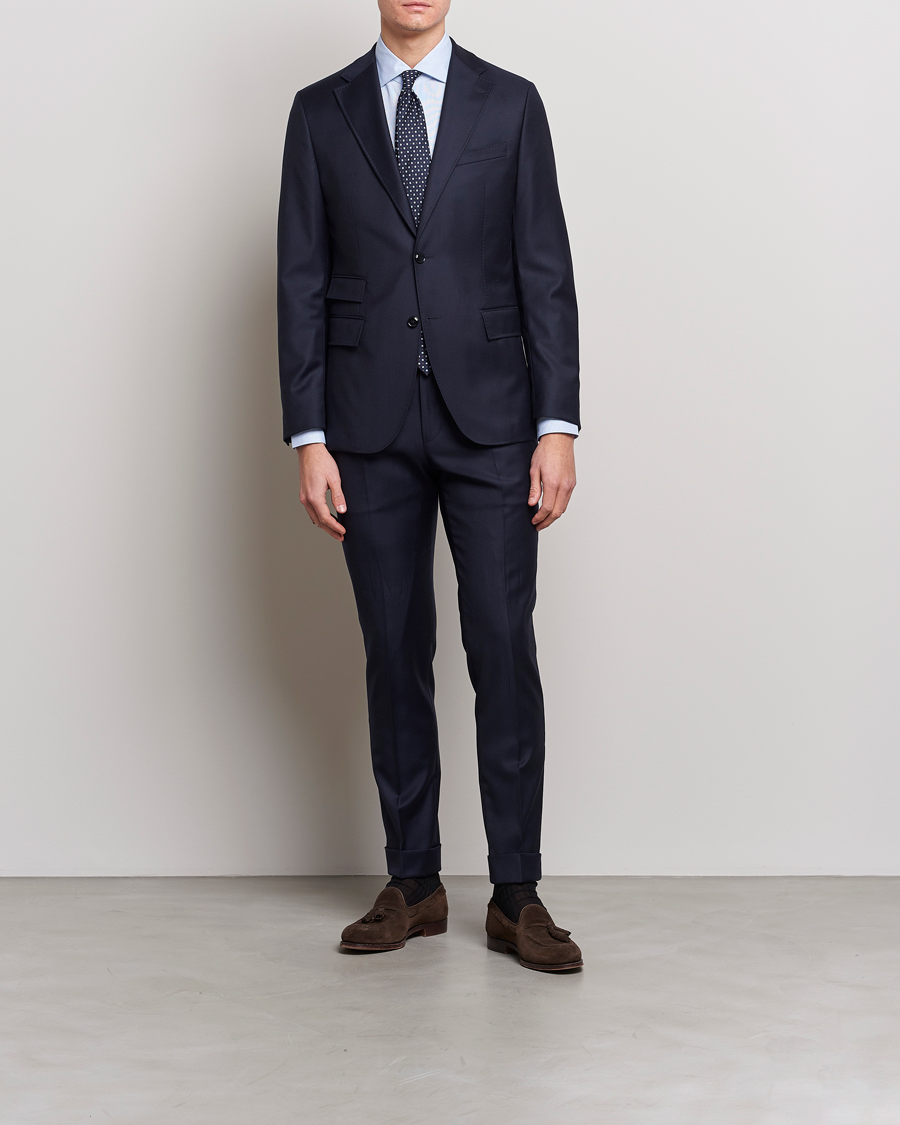 Uomini | Camicie | Mazzarelli | Soft Cotton Microweave Shirt Light Blue