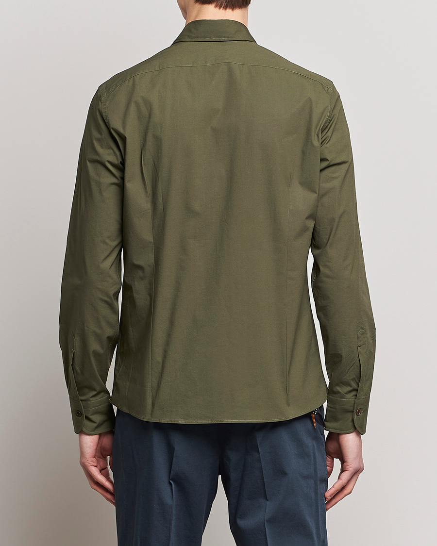 Uomini | Camicie | Mazzarelli | Safari Overshirt Olive