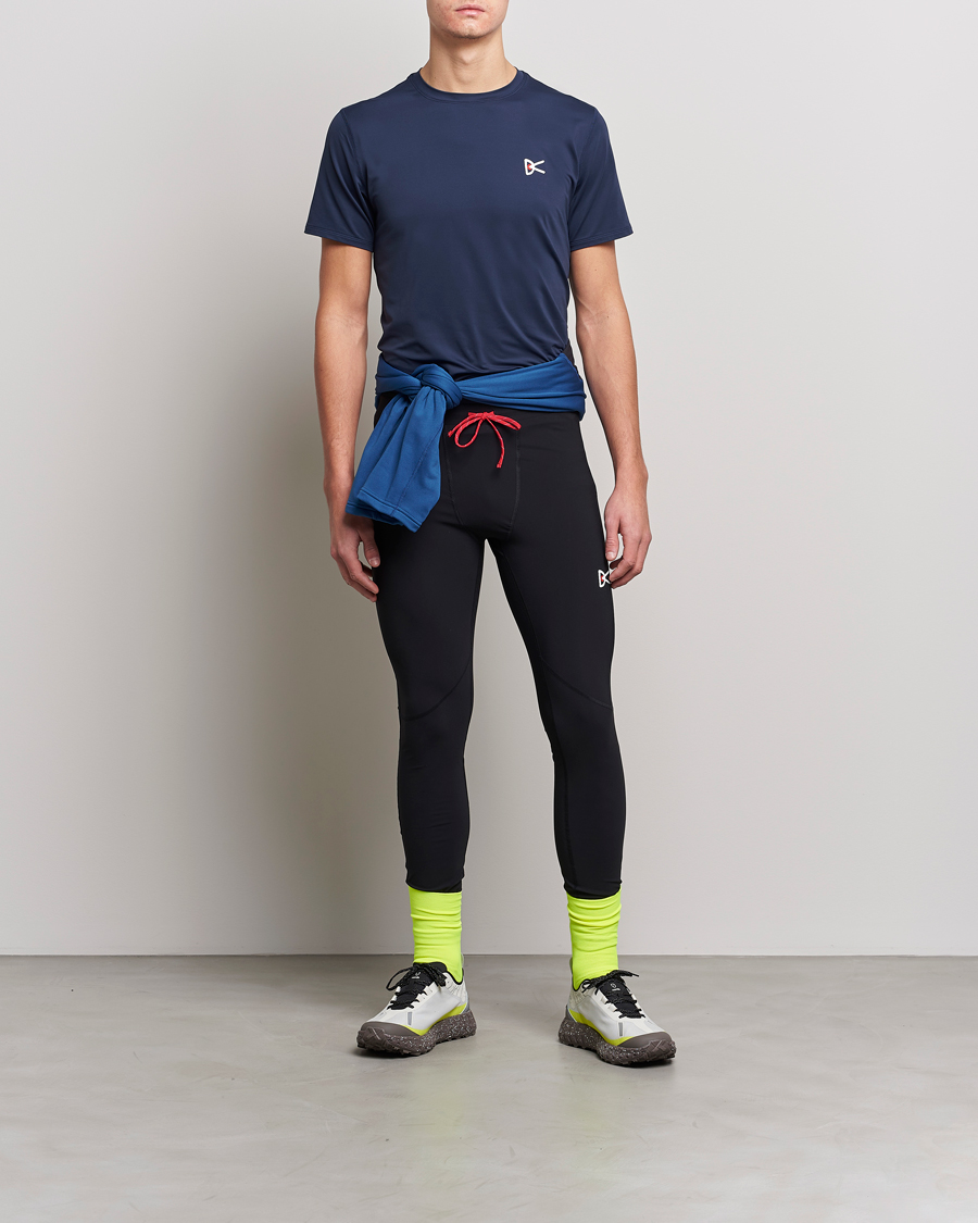 Uomini | T-shirt | District Vision | Deva-Tech Short Sleeve T-Shirt Navy