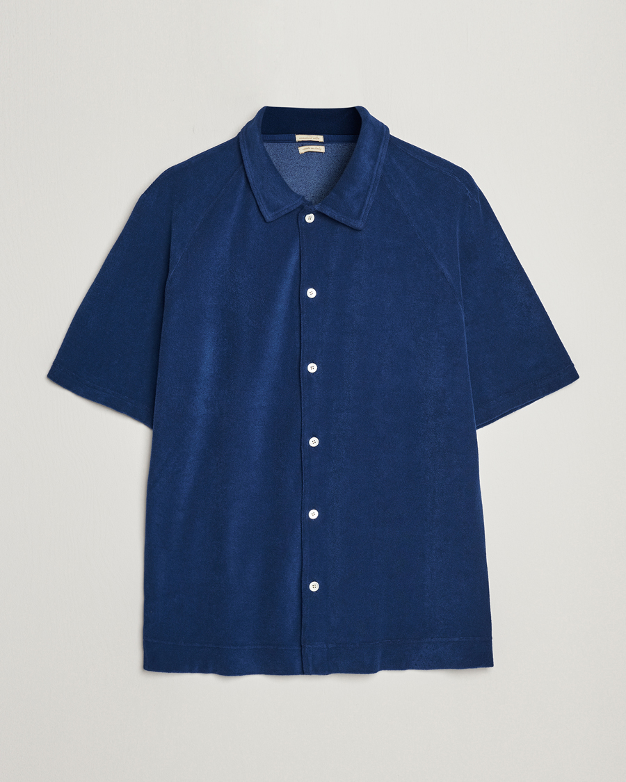 Uomini | Polo | Massimo Alba | Terry Polo Shirt Navy