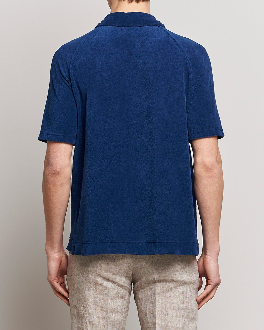 Uomini | Polo | Massimo Alba | Terry Polo Shirt Navy