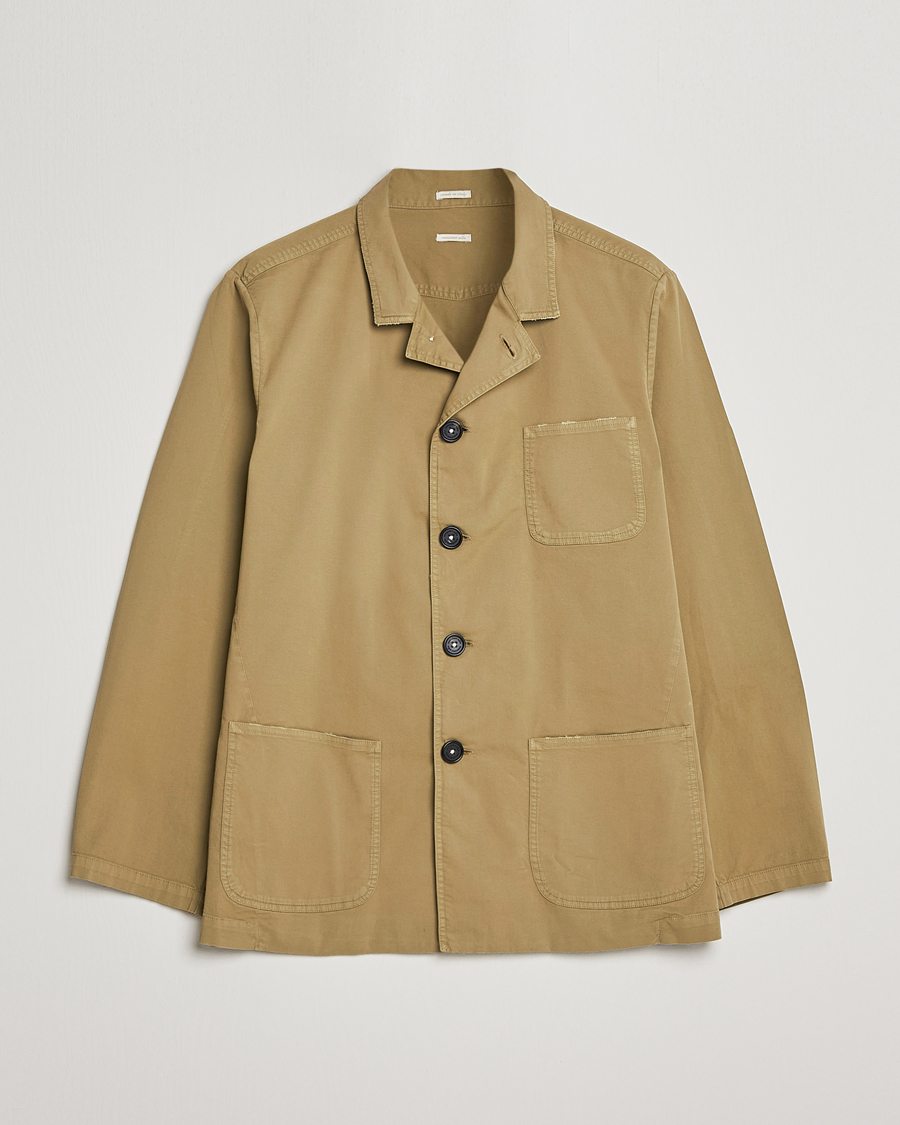 Uomini | Giacche | Massimo Alba | Florida Stone Washed Shirt Jacket Green Desert