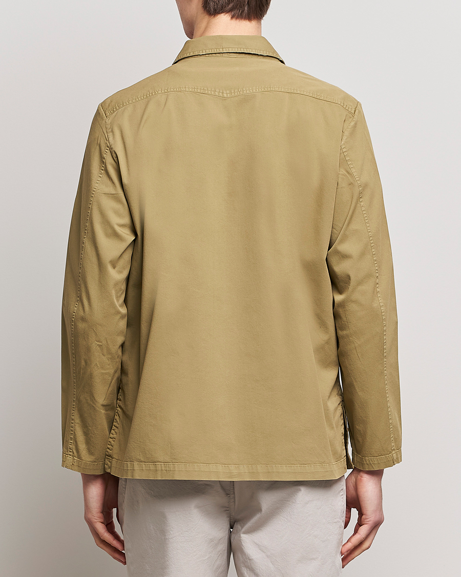 Uomini | Giacche | Massimo Alba | Florida Stone Washed Shirt Jacket Green Desert