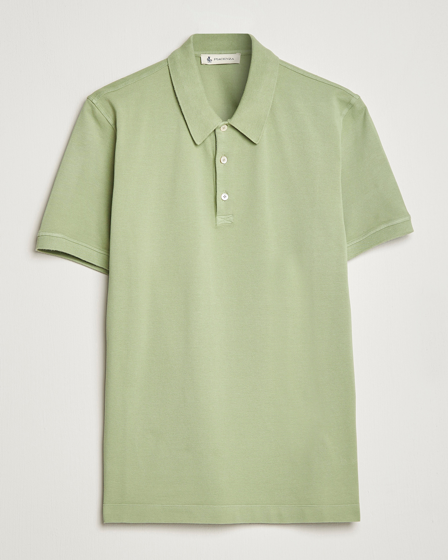 Uomini | Polo | Piacenza Cashmere | Portofino Short Sleeve Polo Mint