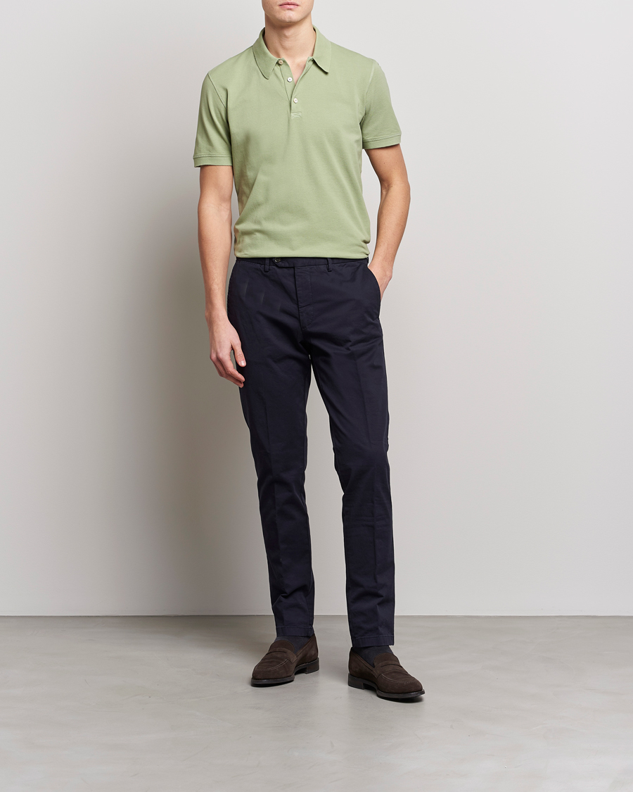 Uomini | Polo | Piacenza Cashmere | Portofino Short Sleeve Polo Mint