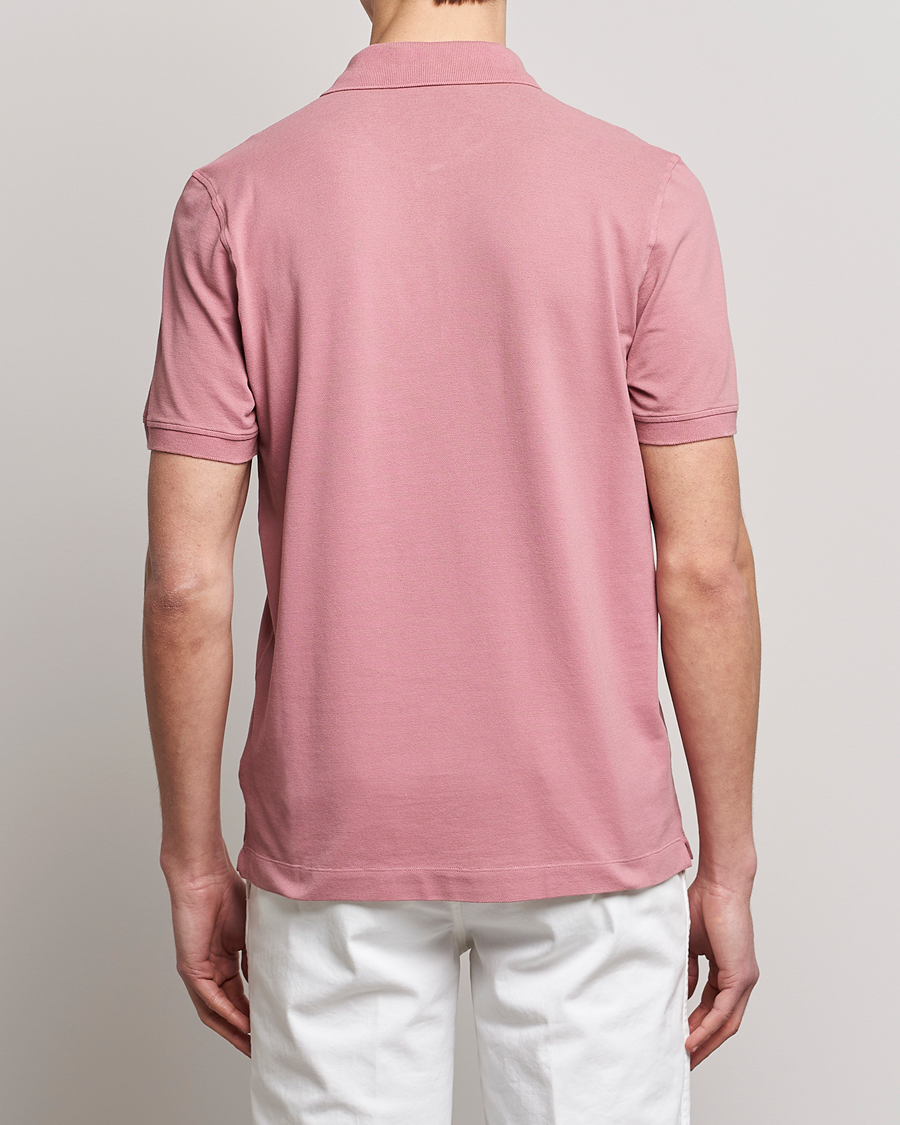 Uomini | Polo | Piacenza Cashmere | Portofino Short Sleeve Polo Rosa