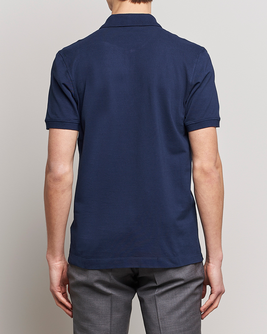 Uomini | Polo | Piacenza Cashmere | Portofino Short Sleeve Polo Navy