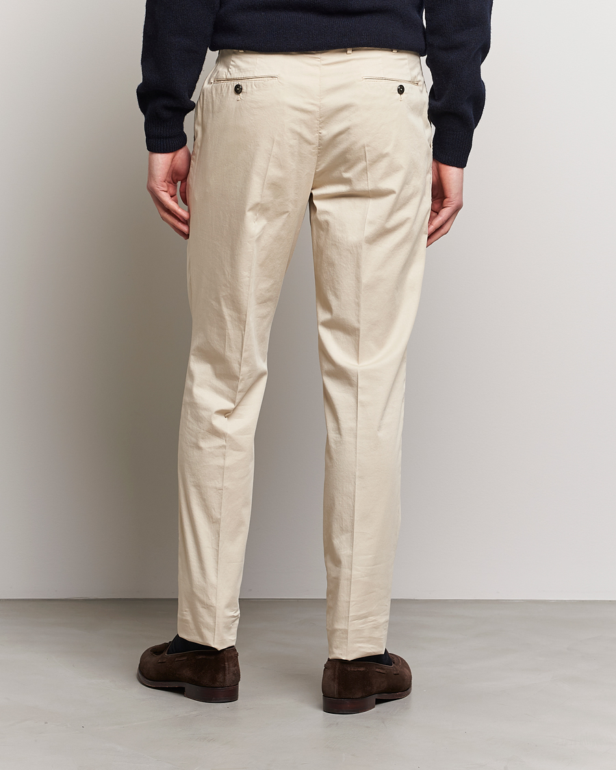 Uomini | Pantaloni | PT01 | Gentleman Fit Cotton Stretch Chinos Light Beige