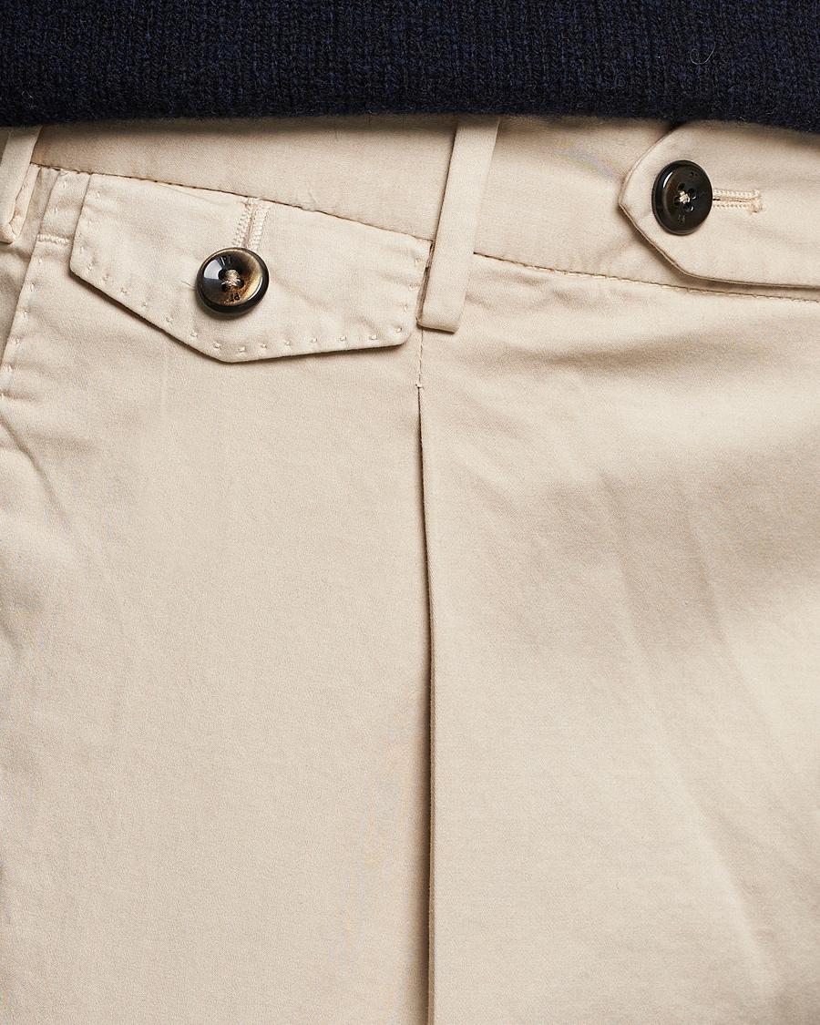 Uomini | Pantaloni | PT01 | Gentleman Fit Cotton Stretch Chinos Light Beige