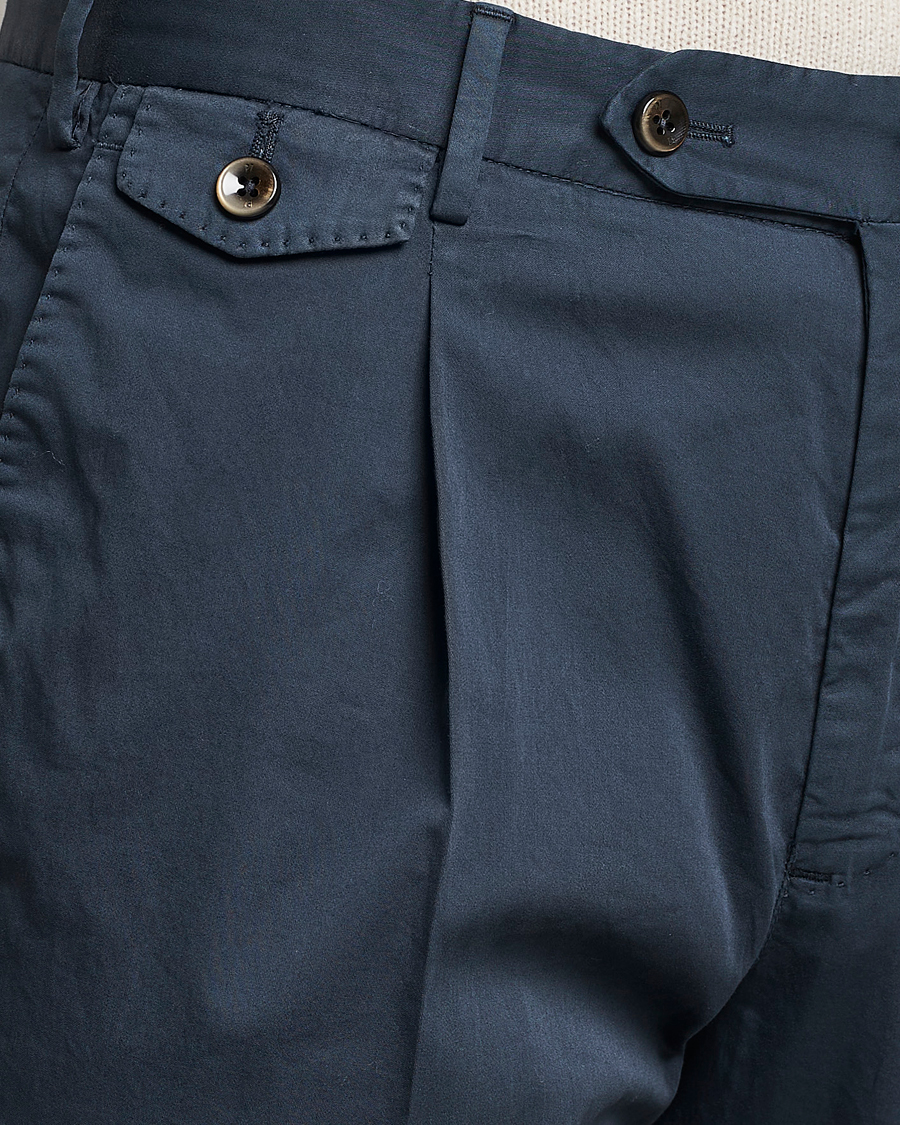 Uomini | Pantaloni | PT01 | Gentleman Fit Cotton Stretch Chinos Navy